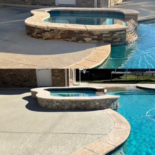 tile project, hot tub pavers, stone pavers. Friendswood. 