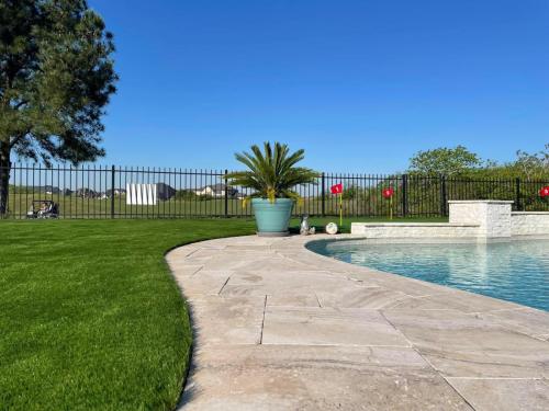 Before & After turf project. Magnolia Creek Subdivision, League City. 