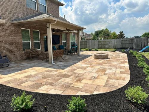 Paver Project. Magnolia Creek Subdivision, League City. 
