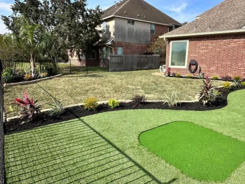Turf design, putting green, backyard turf, rymar turf