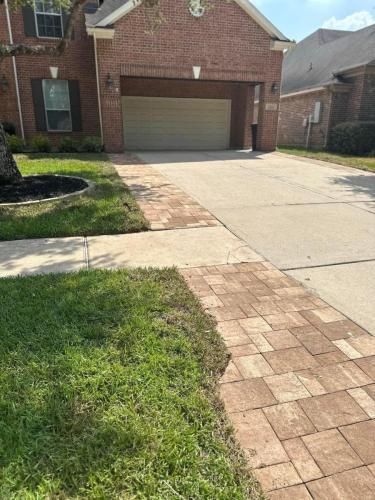 Driveway expansion with pavers